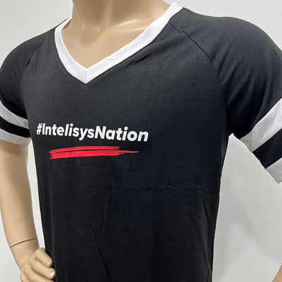 Picture of Women's V-Neck #IntelisysNation T-Shirts