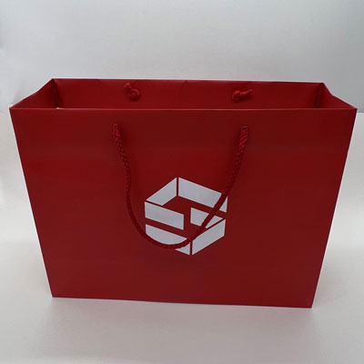 Picture of Matte Red Gift Bags (13" x 4.5" x 10")