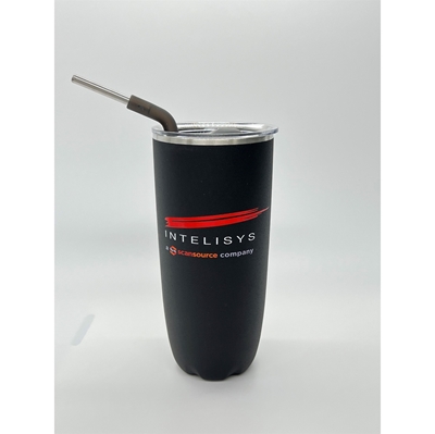 Picture of 24 oz. S'well Onyx Tumbler w/Flexi Stainless Steel Straw