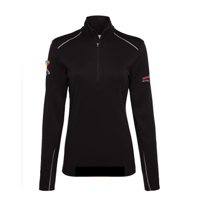 Picture of Callaway Ladies' Water-Repellent 1/4-Zip Pullover Shirt - Black